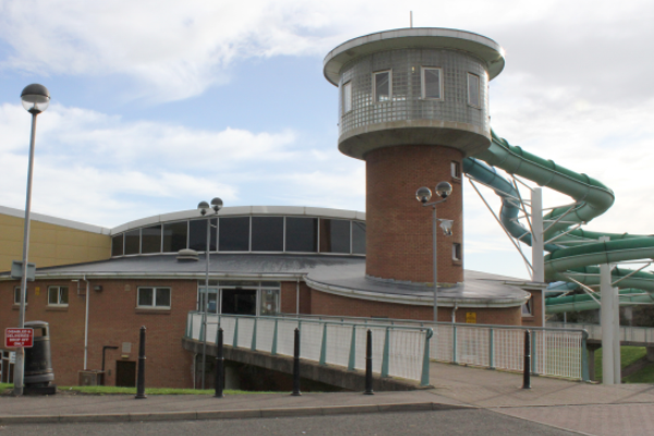 Exterior of Beacon Leisure Centre