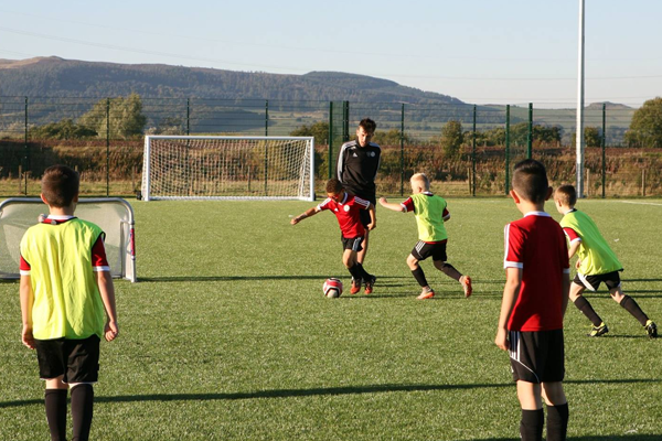people playing football