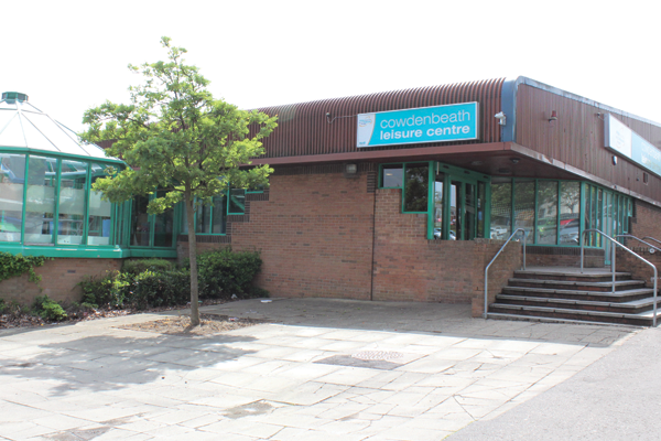Exterior of Cowdenbeath Leisure Centre